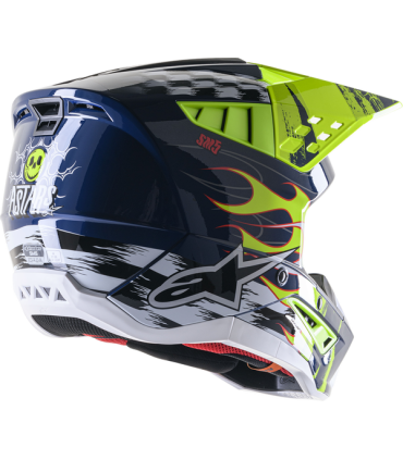 Casque motocross Alpinestars SM5 Rash navy