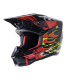 Casco motocross Alpinestars SM5 Rash rosso