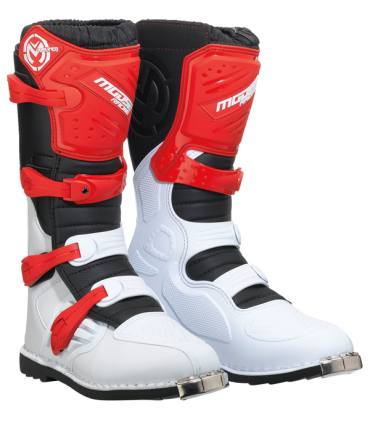 Moose Qualifier red motocross boots