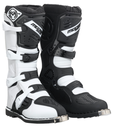 Moose Qualifier white motocross boots