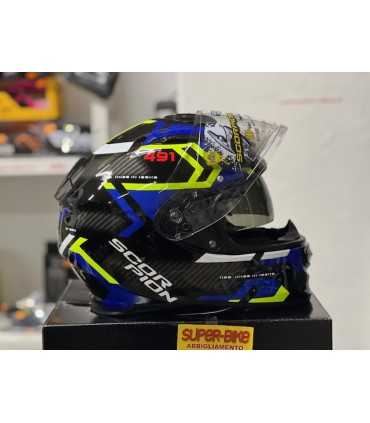 Casco Scorpion Exo 491 Spin nero blu