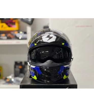 Casco Scorpion Exo 491 Spin nero blu