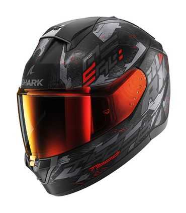 Casco Shark Ridill 2 Molokai rosso opaco