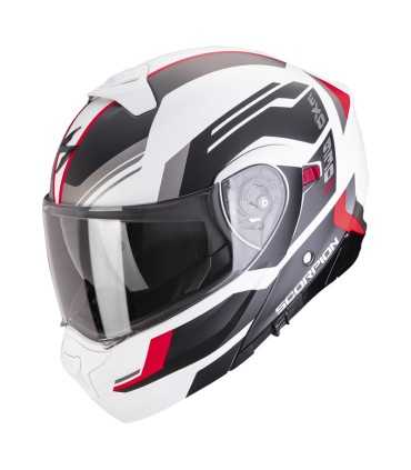 Scorpion Exo-930 Evo Sikon white red helmet