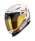 Casque Scorpion Exo-520 Evo Air Titan blanc orange