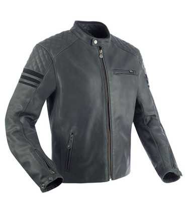 Veste en cuir Segura Track gris