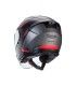 CASCO CABERG FLYON 2 Boss grigio rosso opaco