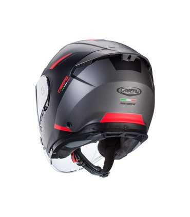 CASCO CABERG FLYON 2 Boss grigio rosso opaco