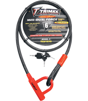 TRIMAX Trimaflex™ LOCK-CABLE & U-LOCK 72"