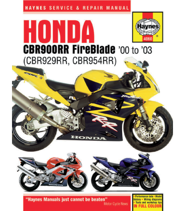 Haynes repair manual Honda Cbr