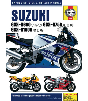 Haynes manuel reparation Suzuki Gsx-r