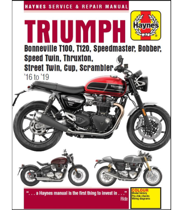 Haynes manuale riparazione Triumph T100, T120, Speedmaster, Truxton