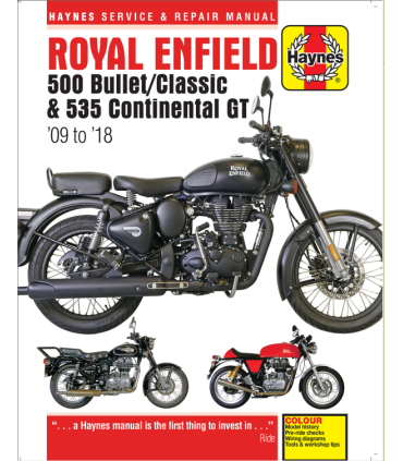 Haynes manuale riparazione Royal Enfield Continental GT