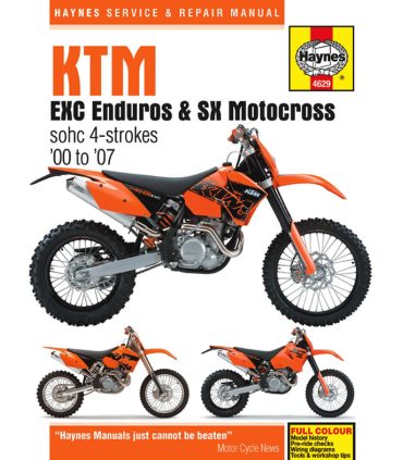 Haynes repair manual KTM EXC