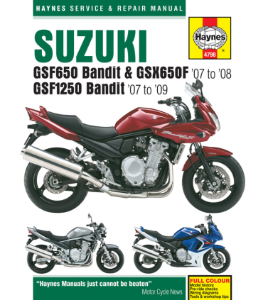 Haynes manuel reparation Suzuki GSF650/1250 Bandit