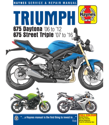 Haynes manuale riparazione Triumph Street Triple 675/Daytona