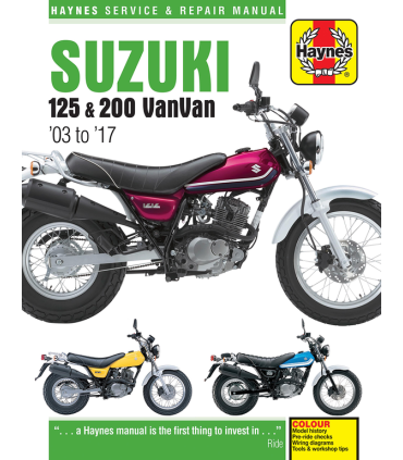 Haynes manuel reparation Suzuki VanVan