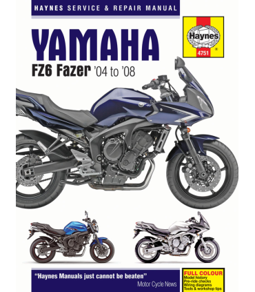 Haynes manuel reparation Yamaha FZ6 Fazer