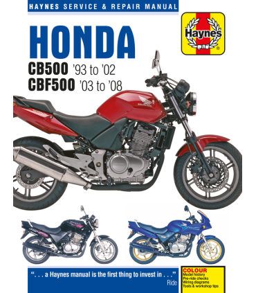 Haynes repair manual Honda CB 500