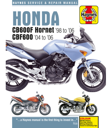 Haynes manuel reparation Honda CBF 600 Hornet