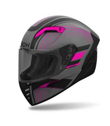 Casco Airoh Connor Achieve rosa opaco