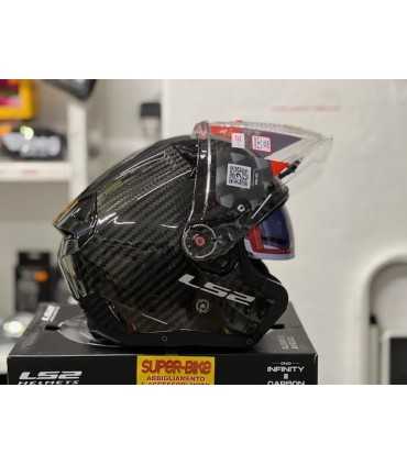 Casco jet LS2 OF603 Infinity 2 carbonio