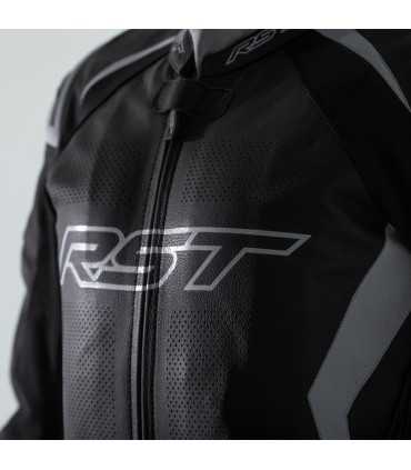 RST Podium black white leather suit