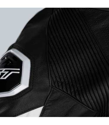 RST Podium black white leather suit