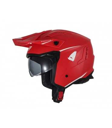 Casco jet Ufo Sheratan rosso