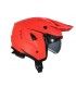 Casco jet Ufo Sheratan rosso fluo