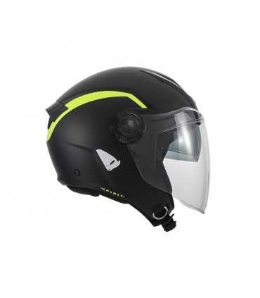 Helm jet Ufo Spirit schwarz gelb