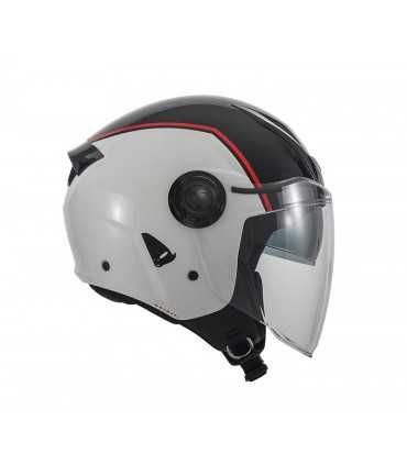 Casco jet Ufo Spirit nero bianco