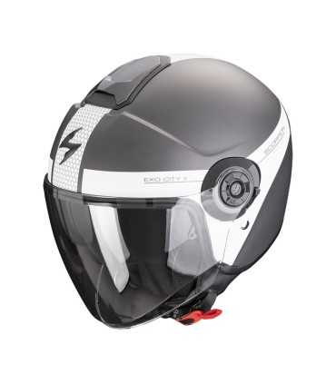 Casco Scorpion Exo City 2 Short grigio bianco