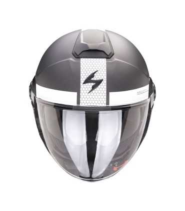 Casque jet Scorpion Exo City 2 Short gris blanc