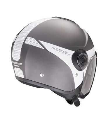 Casco Scorpion Exo City 2 Short grigio bianco