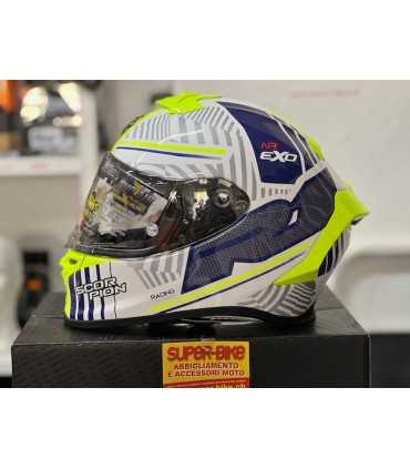 Scorpion Exo R1 Evo Air Victory white helmet