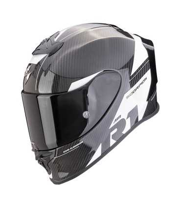 Casque Scorpion Exo R1 Evo Carbon Air Rally blanc