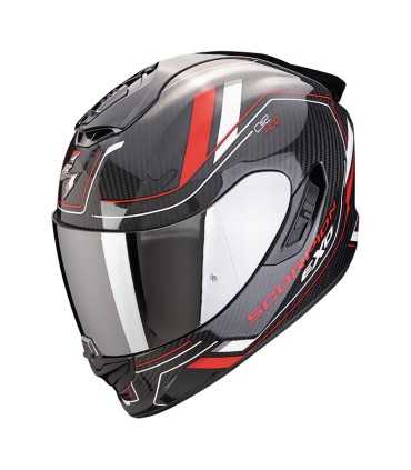 Casco integrale Scorpion Exo 1400 Evo 2 Carbon Air Mirage rosso