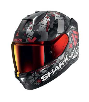 Shark Skwal i3 Hellcat rosso opaco