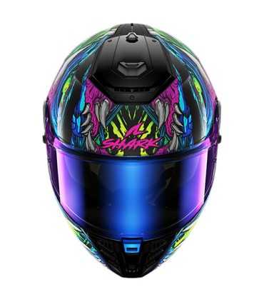 Casco Shark Spartan RS Shaytan verde viola