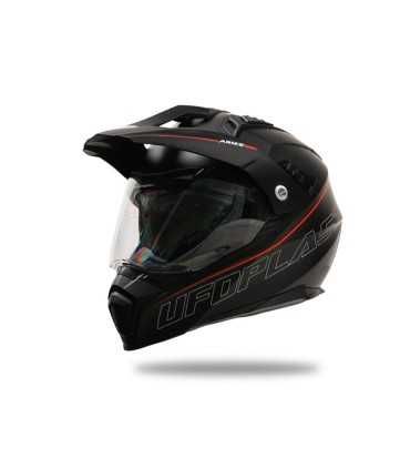 Casco Ufo Aries 2206 nero rosso