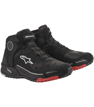 Chaussures moto Alpinestars CR-X Drystar® noir rouge