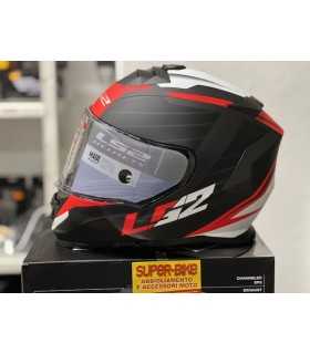 CASCO LS2 FF800 STORM 2 NERVE NERO ROSSO OPACO