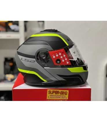 Casco Ls2 FF908 Strobe 2 Monza nero grigio opaco giallo