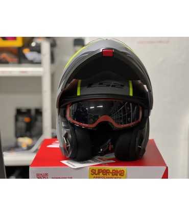 Casco Ls2 FF908 Strobe 2 Monza nero grigio opaco giallo