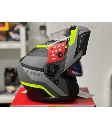 Casco Ls2 FF908 Strobe 2 Monza nero grigio opaco giallo