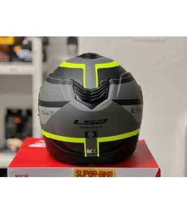 Casco Ls2 FF908 Strobe 2 Monza nero grigio opaco giallo