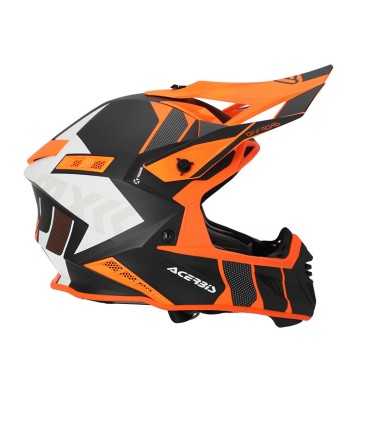 Casco cross Acerbis X-track arancione