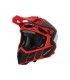 Casco cross Acerbis X-track nero rosso opaco