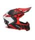 Casco cross Acerbis X-track nero rosso opaco